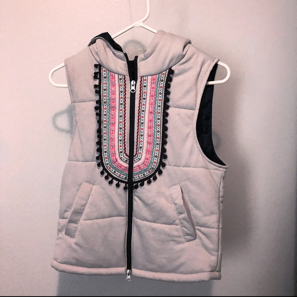 SWIMMER Japan Kawaii Himalayan Vest Gray Grey Hood